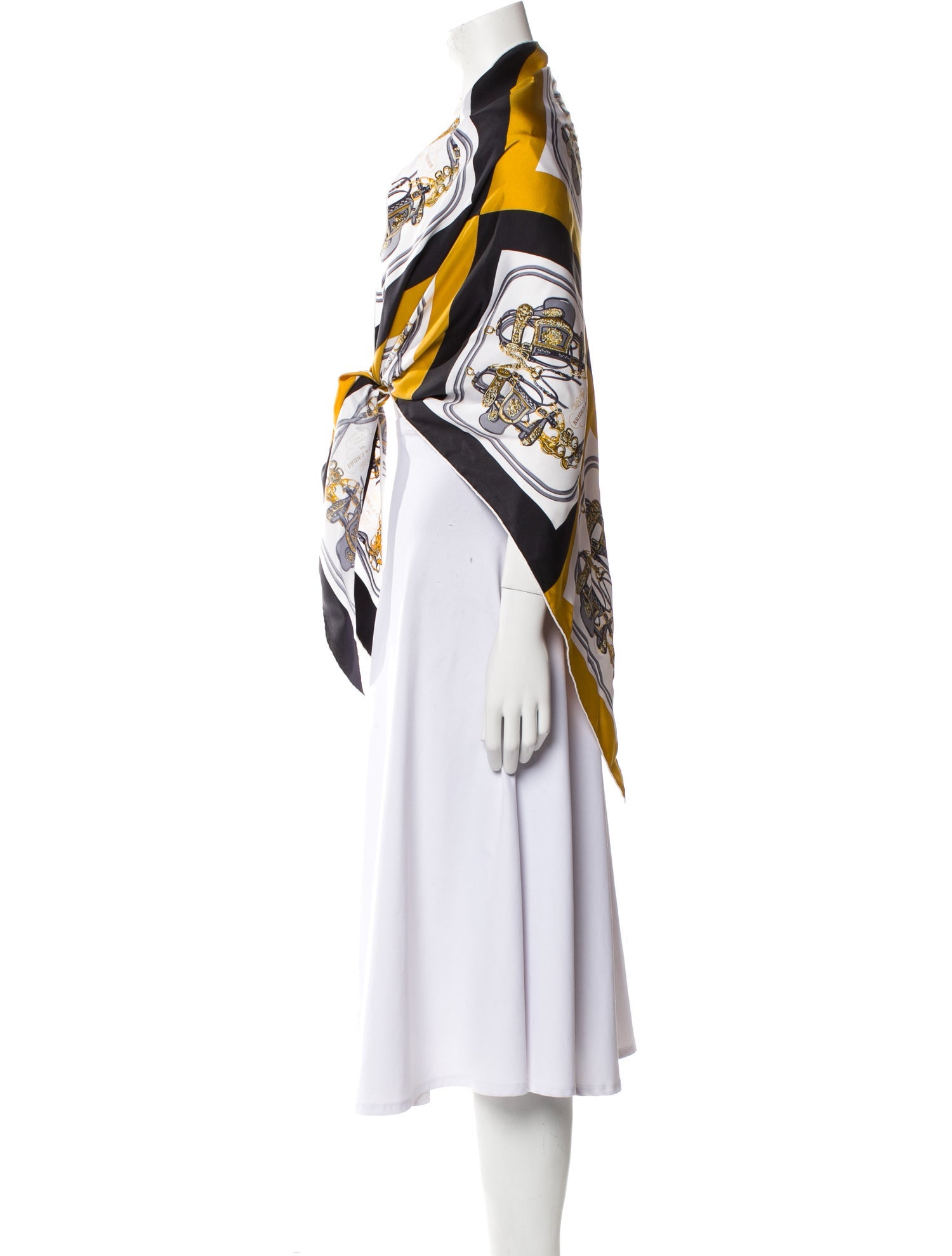 Hermès Mini Brides de Gala Giant Silk Triangle Silk Scarf